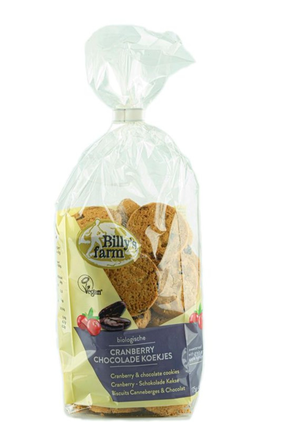 erica Sugar-free | Chocolate Cookies Cranberry 175 Grams