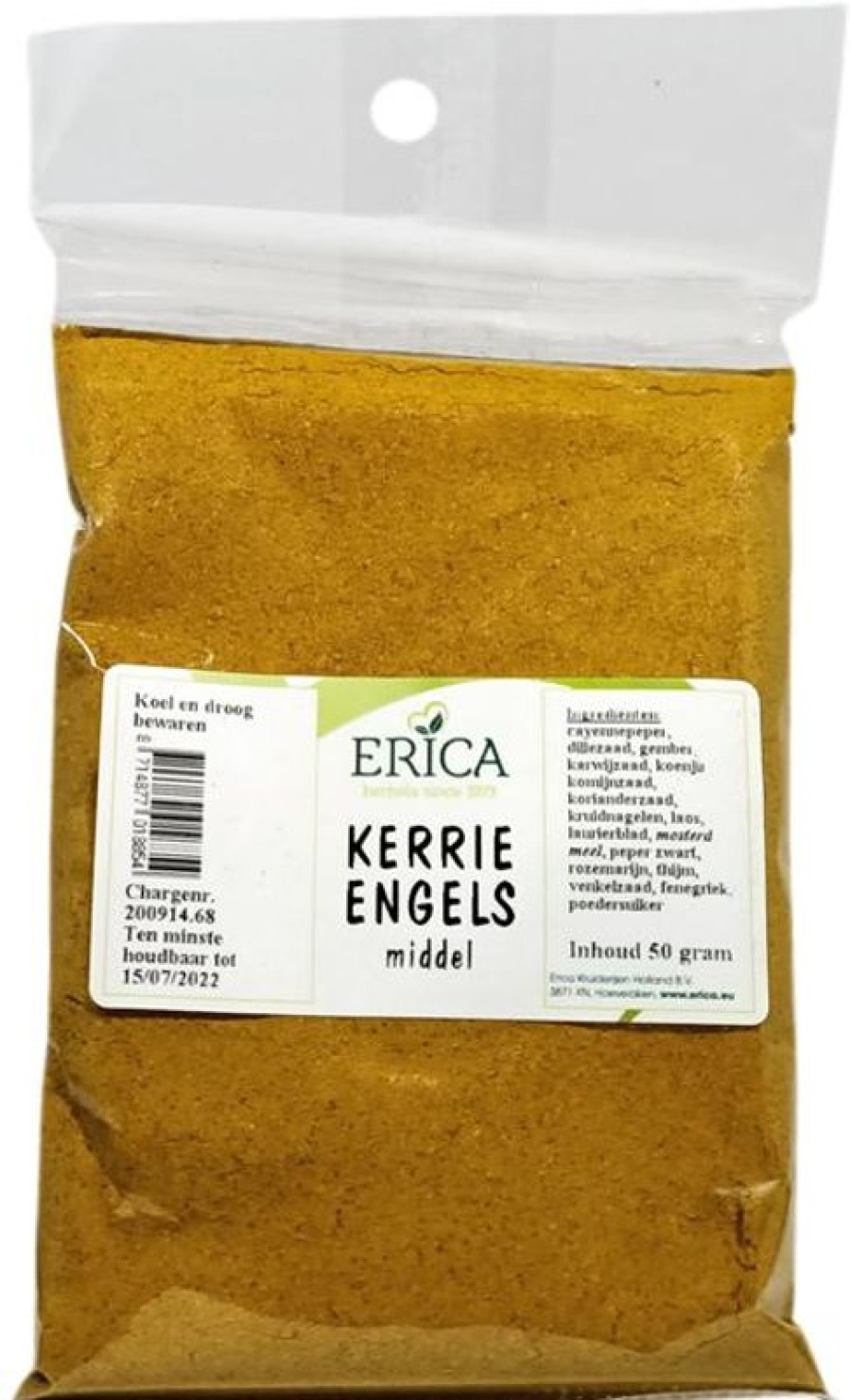 ERICA Spice Bags | Curry English 50 G