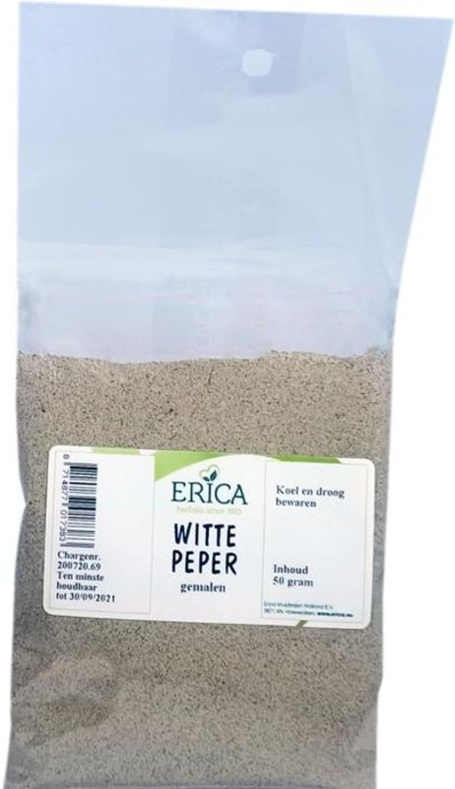 ERICA Spice Bags | Pepper Ground White 50 G