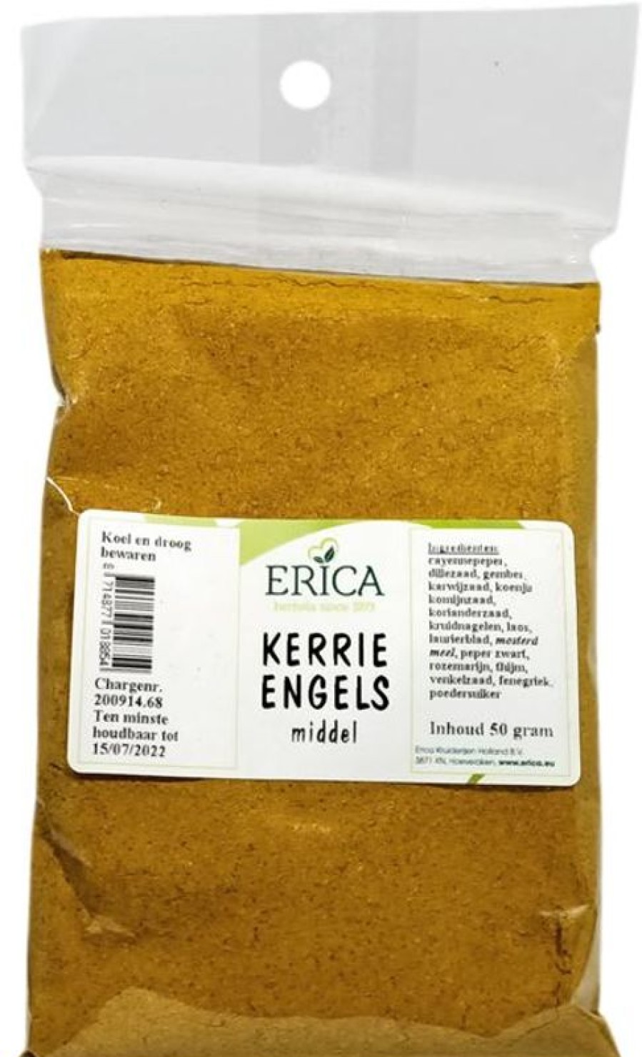 ERICA Spice Bags | Curry English 50 G