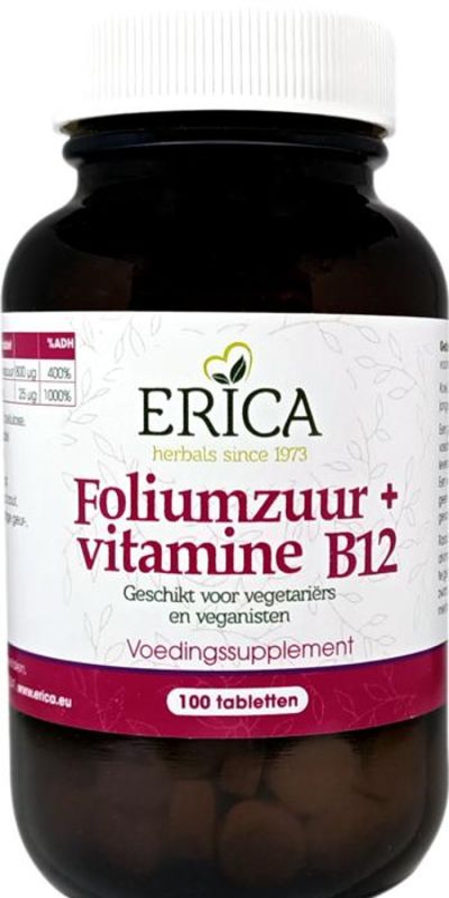 ERICA Vitamine B | Folic Acid 800 Mcg Tablets 100 Pcs