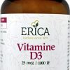 ERICA Vitamin D In E | Vitamin D3 25 Mcg 250 Softgels